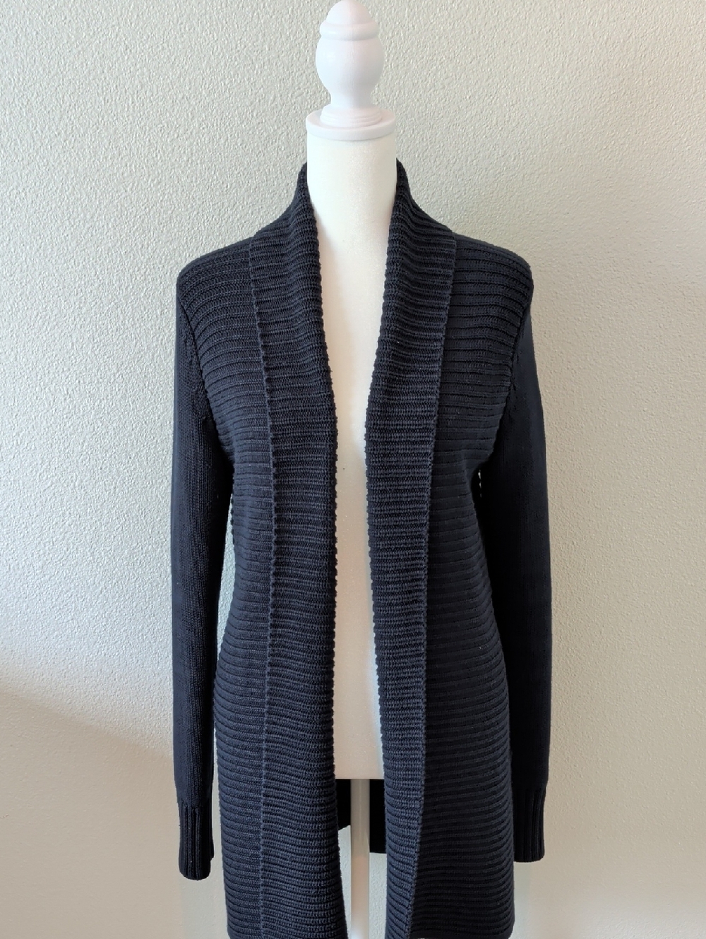 Banana Republic Classic Navy Ribbed Cardigan